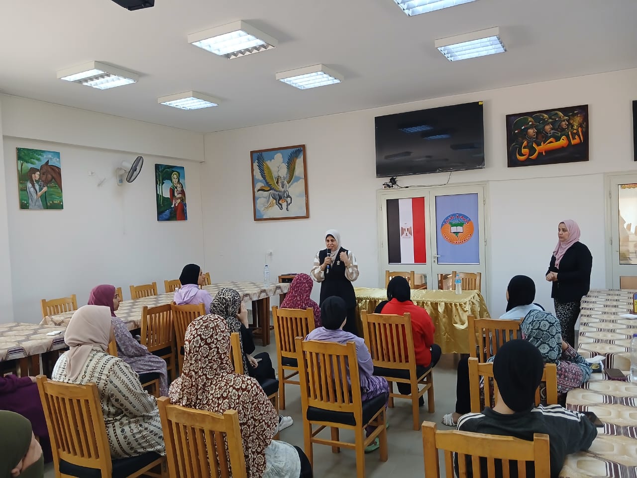 عميد تمريض طنطا في زيارة للمعسكر الصيفي الطلابي بمدينة بلطيم